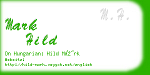 mark hild business card